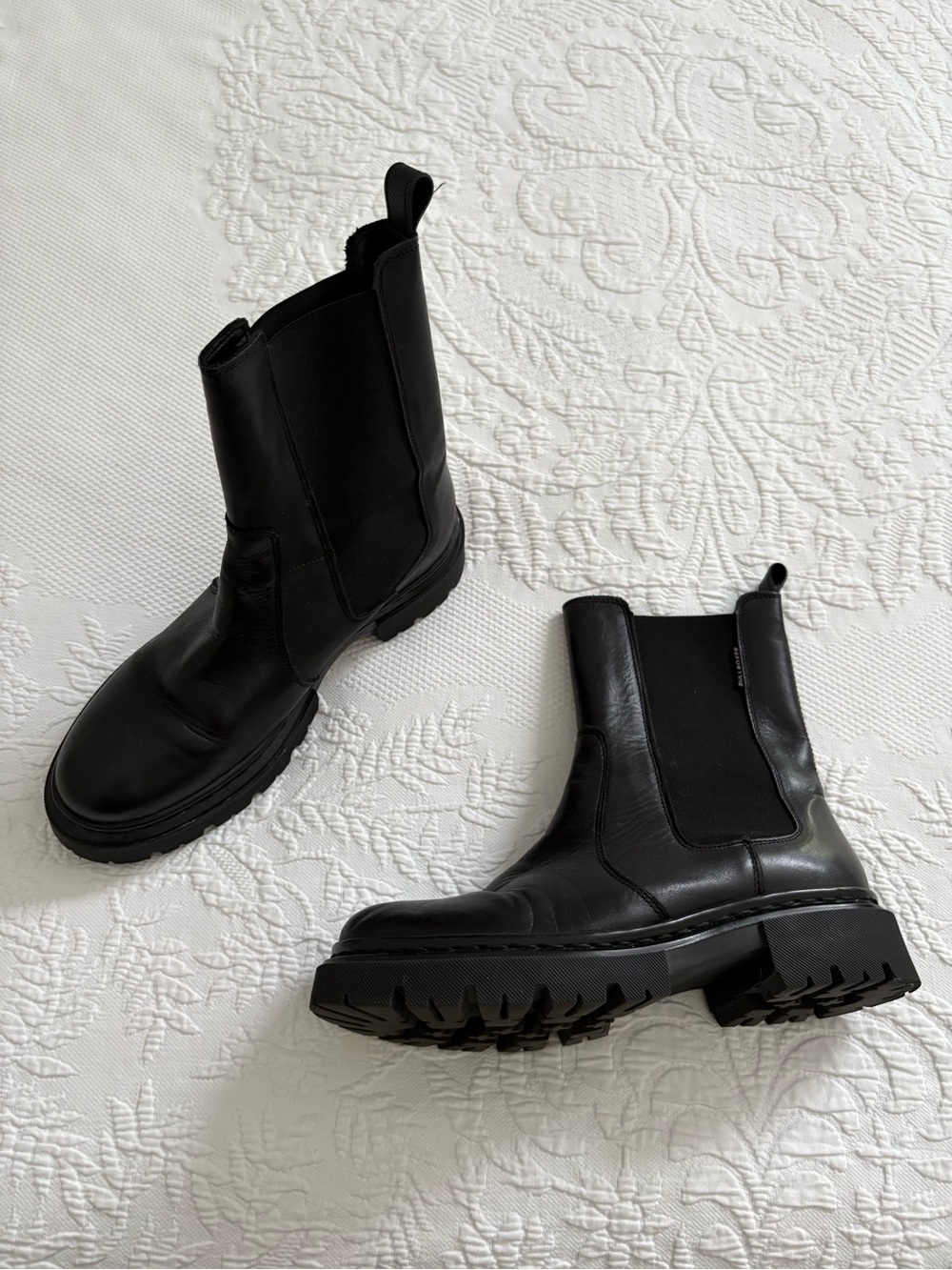 Bullboxer Lora Chelsea Boots black leather 39, 8 - 8.5